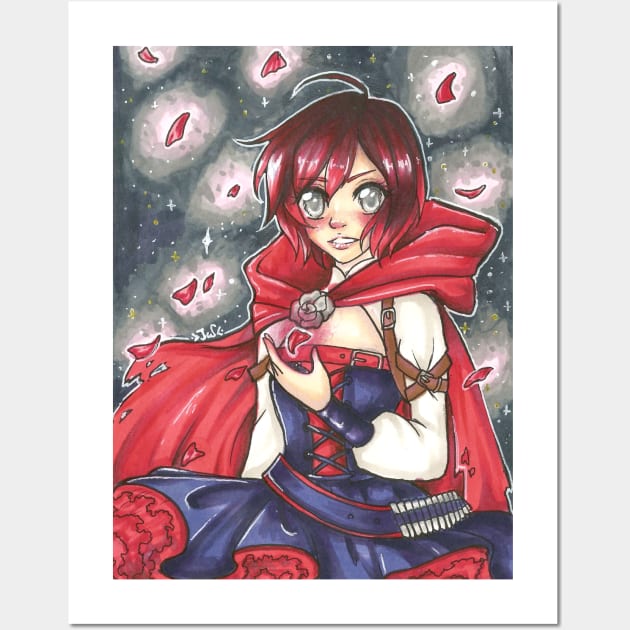 Ruby Rose Wall Art by JuliaWaa